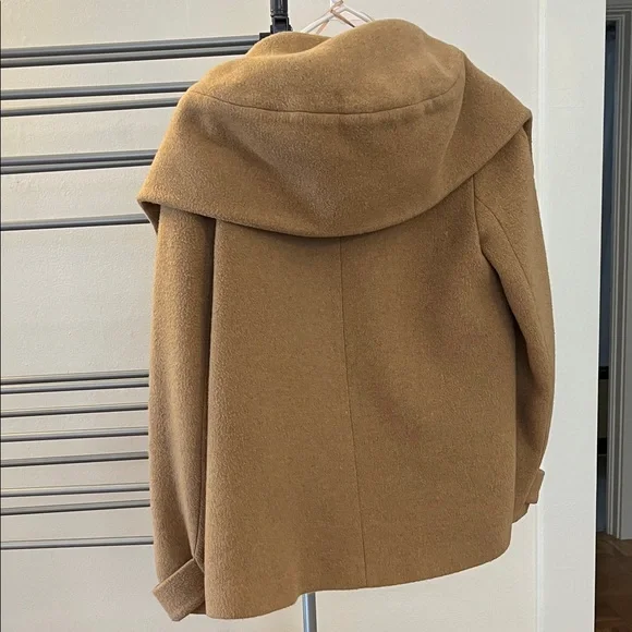 Zara Camel Pea Coat for Women - Picture 4 of 4